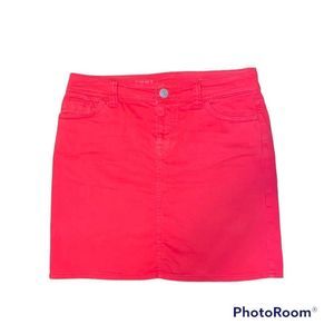 Tommy Hilfiger Woman Red Denim Skirt Size 2. 2013.